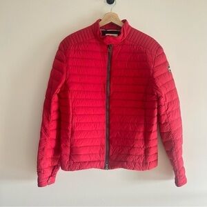 Colmar Originals Mens Autumn Biker Red Down Puffer Jacket sz 50